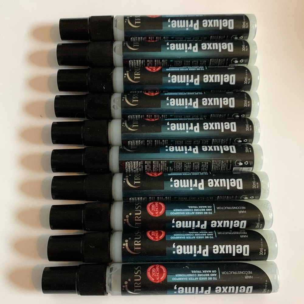 TRUSS Mini Deluxe Prime DT Hair Treatment, New 30ml Travel/Sample Size, 10 Units